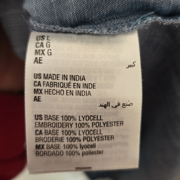 Style & Co Denim Button Up - Picture 6 of 8